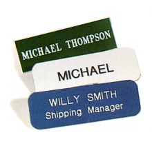 1-1/2&quot; x 3&quot; Standard Name Badge w/ Magnetic Fastener