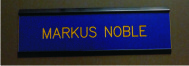 2 X 8 Nameplate with Wall Holder