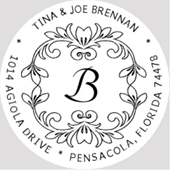 Designer Monogram Address Seal Size 2&quot;